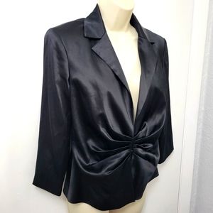 NWT RANDOLPH DUKE THE LOOK LUXE BLACK JACKET WITH RUCHING 8